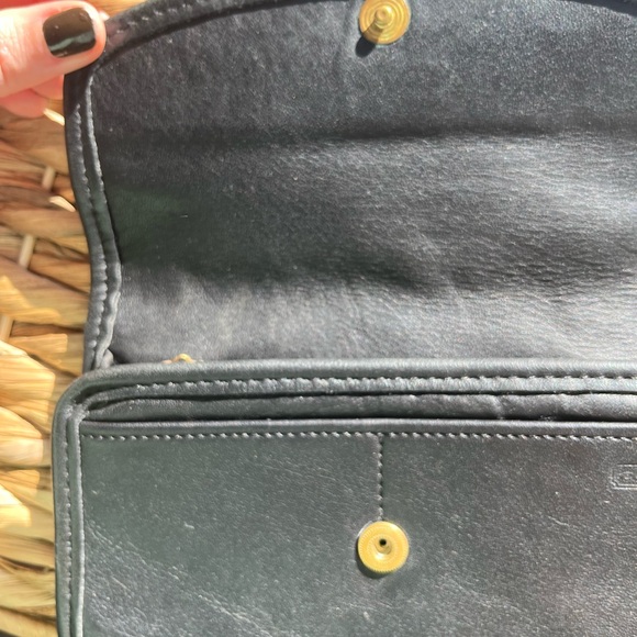 Vintage Coach Envelope Swing Wallet Black 4873 - Picture 5 of 6